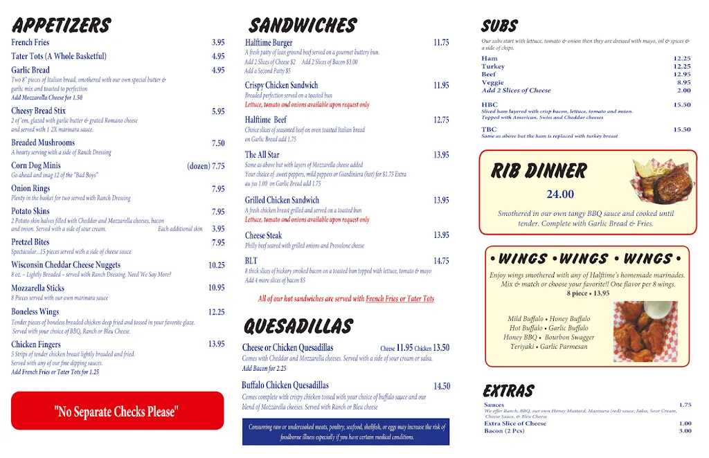Menu_Halftime Bar & Grill_Johnsburg, IL_image_old_1