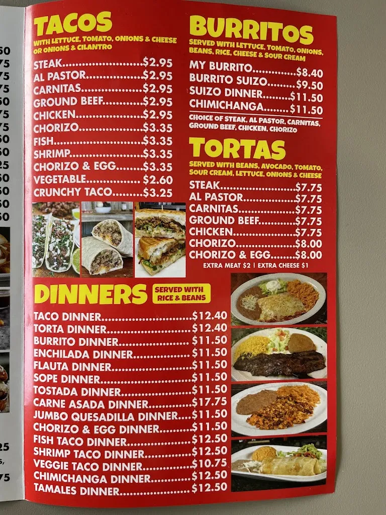 Menu_My Burrito inc_Justice, IL_image_old_2