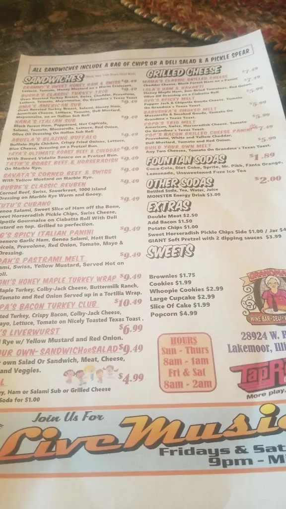 Menu_Grandma's Wine Bar & Deli_Lakemoor, IL_image_old_3