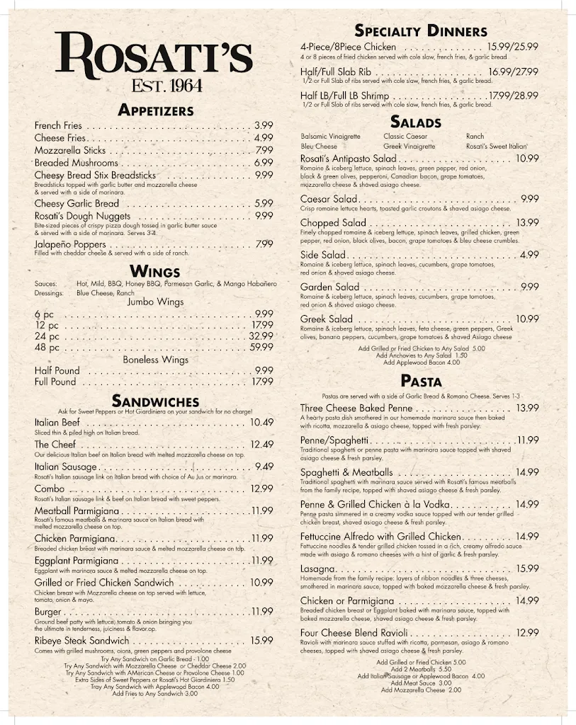 Menu_Rosati's Pizza_Lakemoor, IL_image_old_1