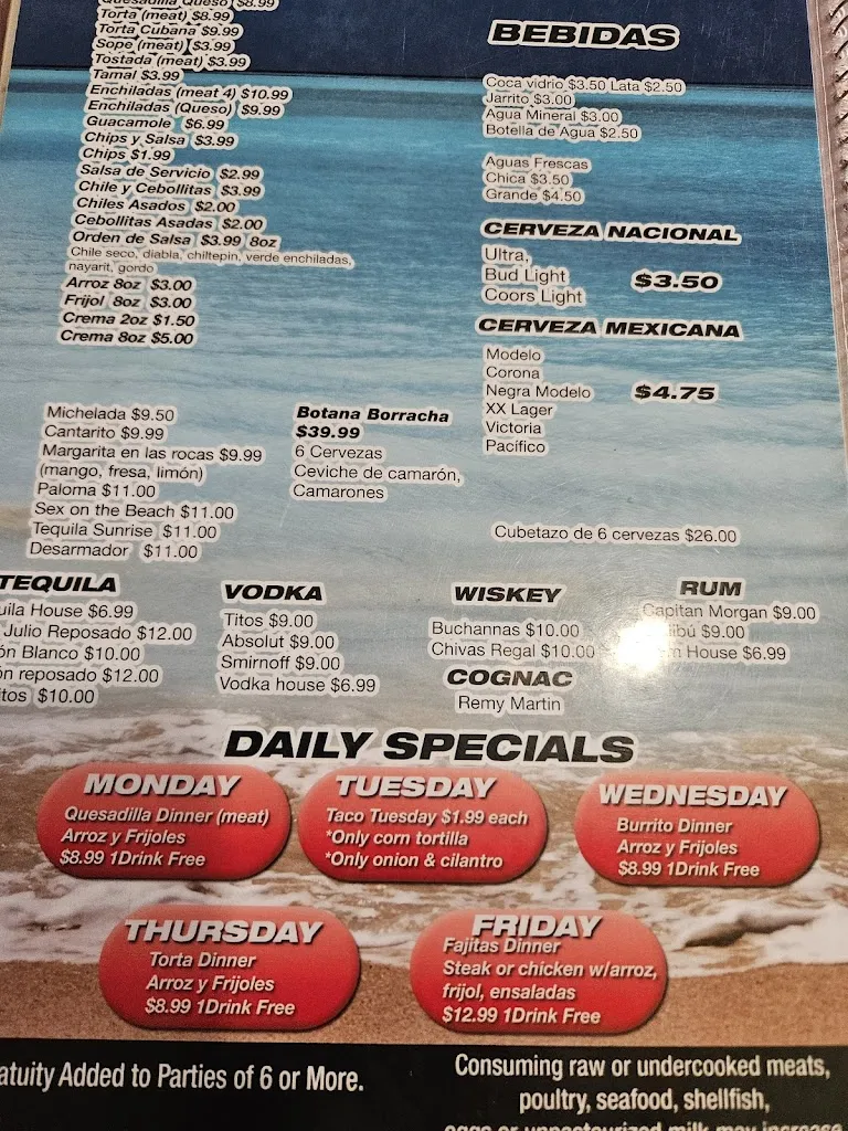Menu_Los Dos Primos Mexican Restaurant_Lakemoor, IL_image_old_1