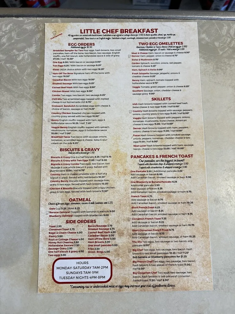 Menu_Little Chef_McHenry, IL_image_old_1