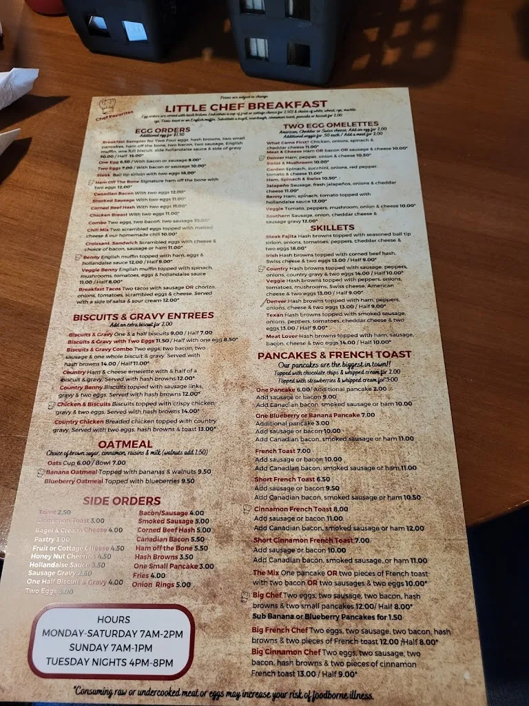 Menu_Little Chef_McHenry, IL_image_old_2