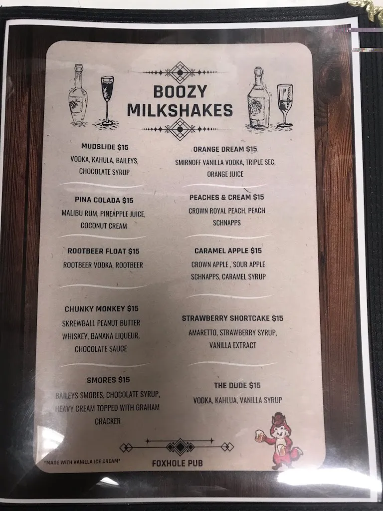Menu_Foxhole Pizza and Pub_McHenry, IL_image_old_2