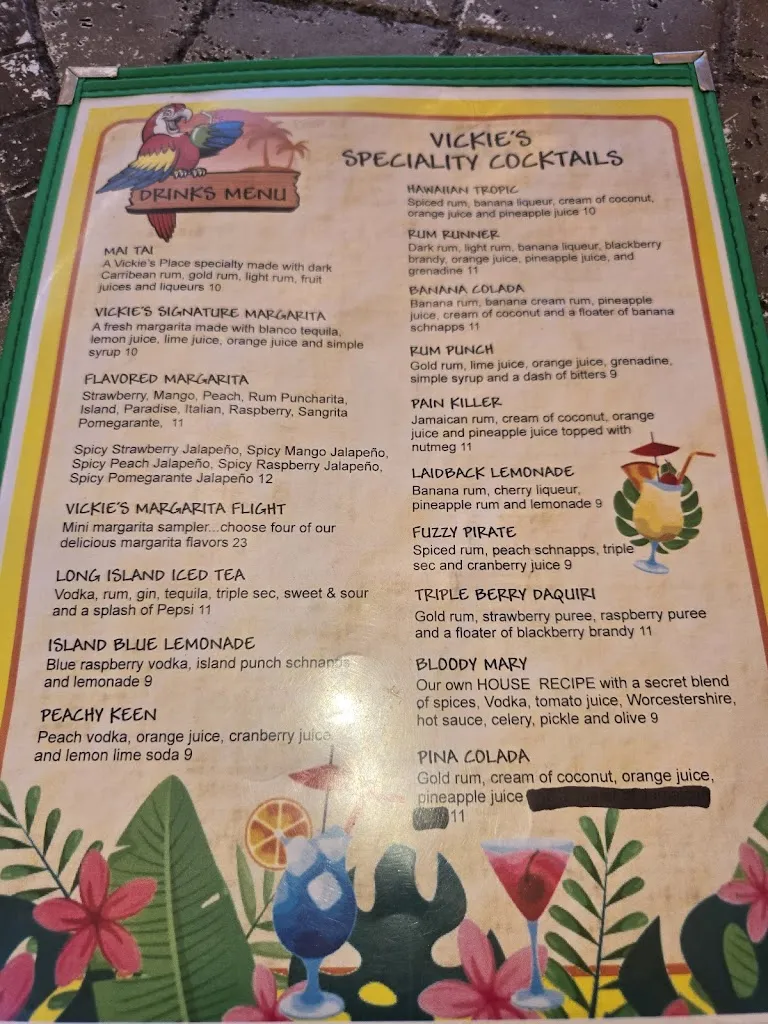 Menu_Vickie's Place_McHenry, IL_image_old_1