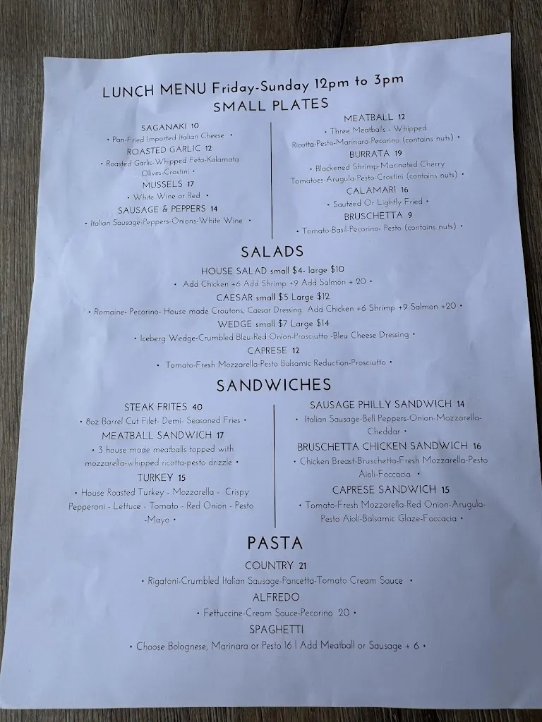 Menu_Bimbo's Italian Restaurant_McHenry, IL_image_old_1