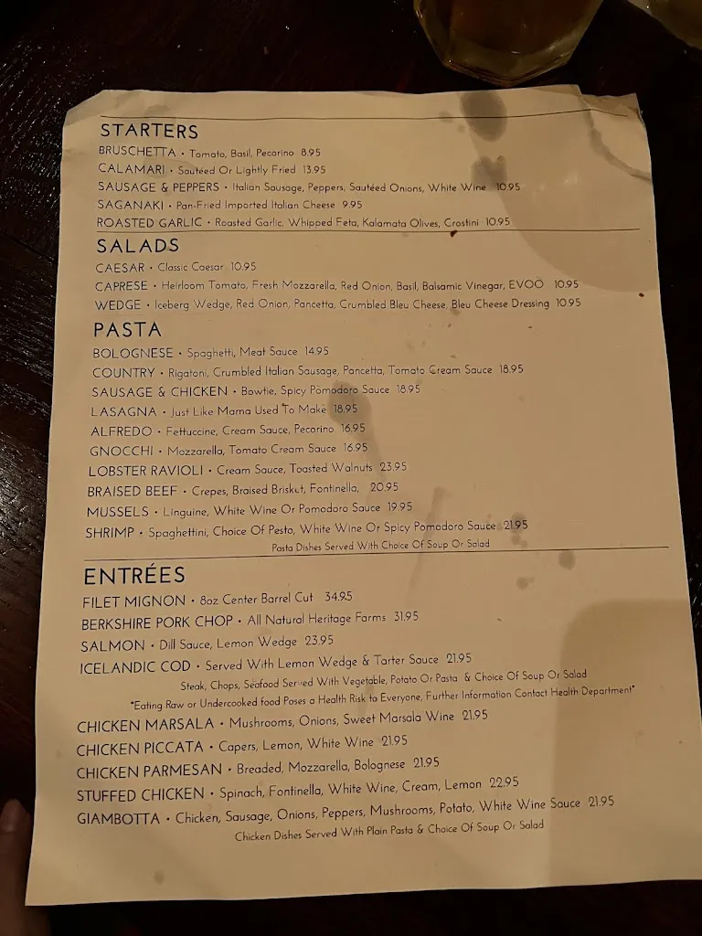 Menu_Bimbo's Italian Restaurant_McHenry, IL_image_old_2