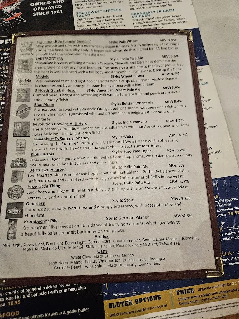 Menu_RJ's On The Lake_Lindenhurst, IL_image_old_3