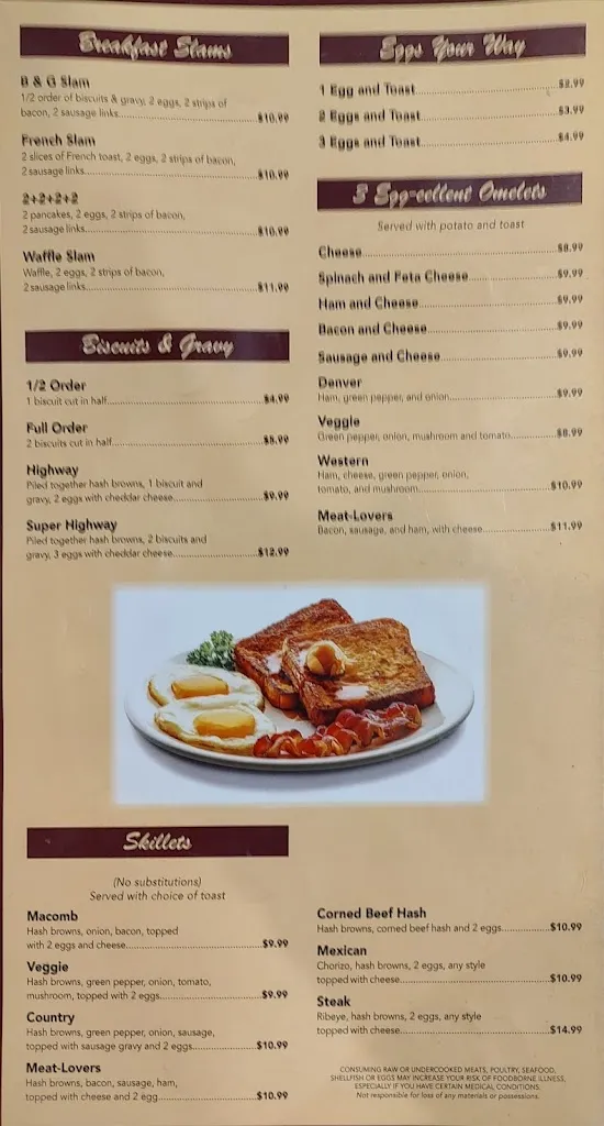 Menu_Hometown Café_Macomb, IL_image_old_3