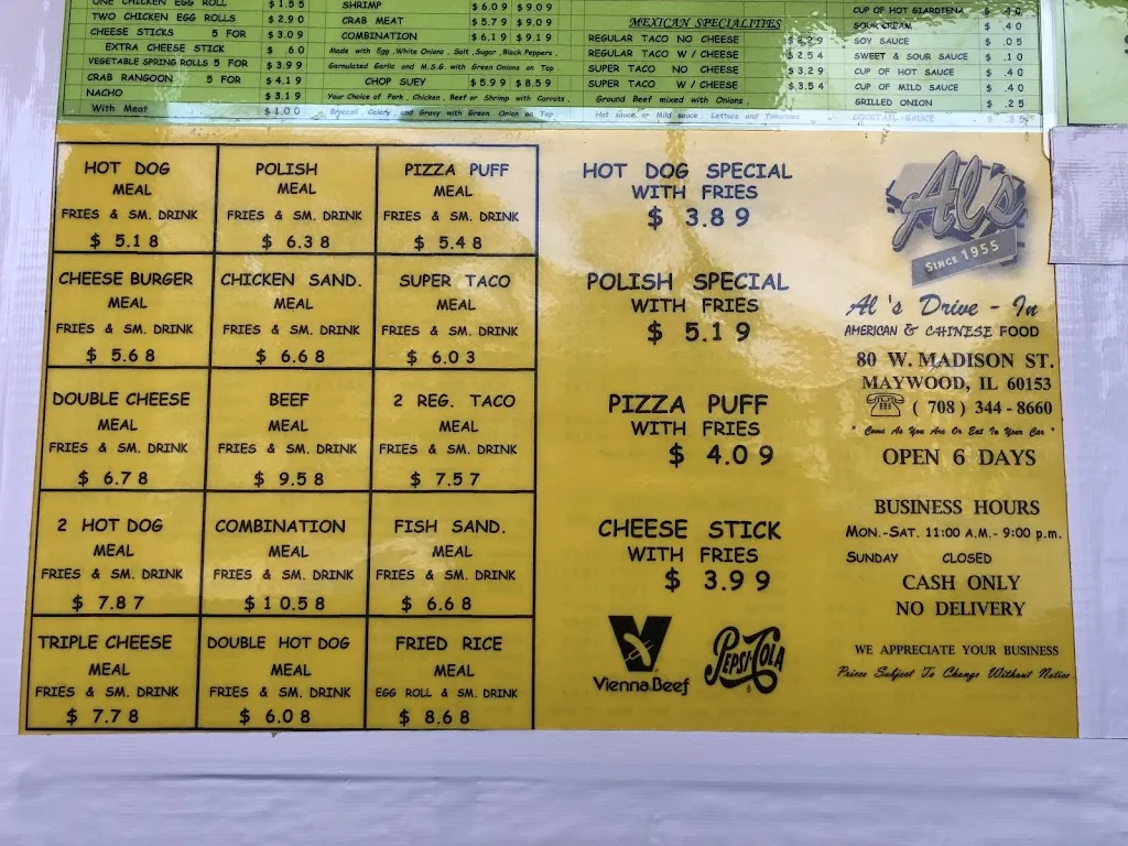 Menu_Al's Drive In_Maywood, IL_image_old_2