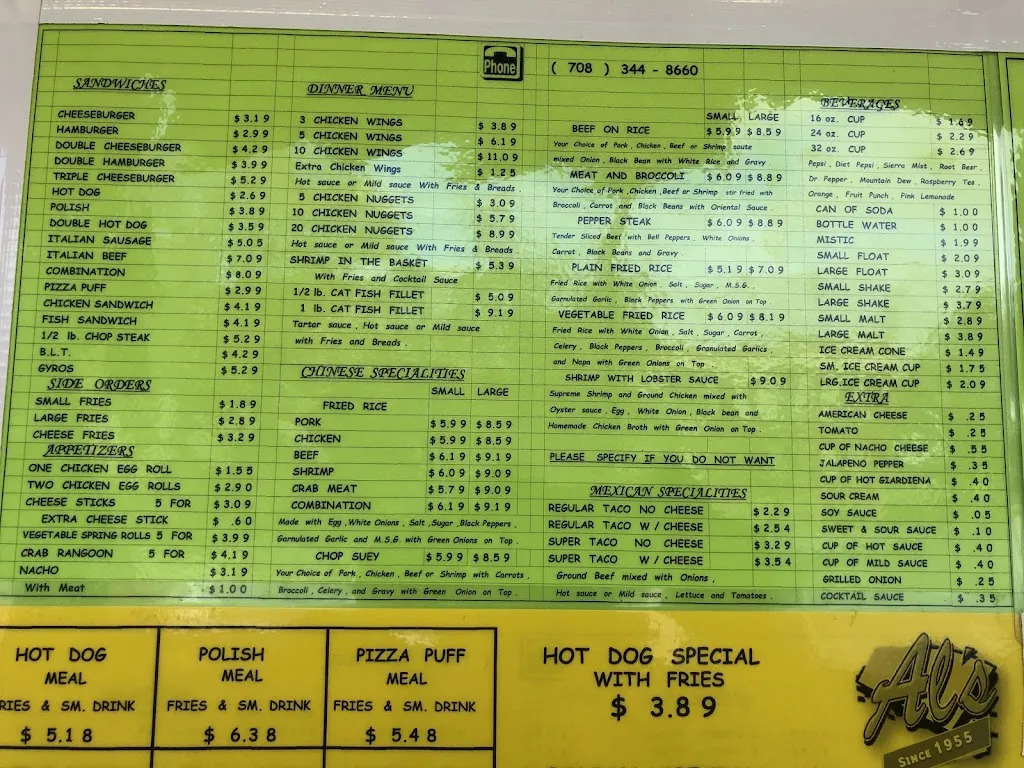 Menu_Al's Drive In_Maywood, IL_image_old_3