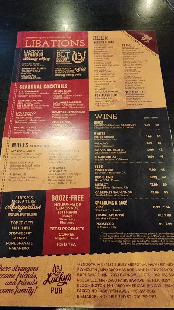 R N_Lucky's 13 Pub_Mendota, MN_review