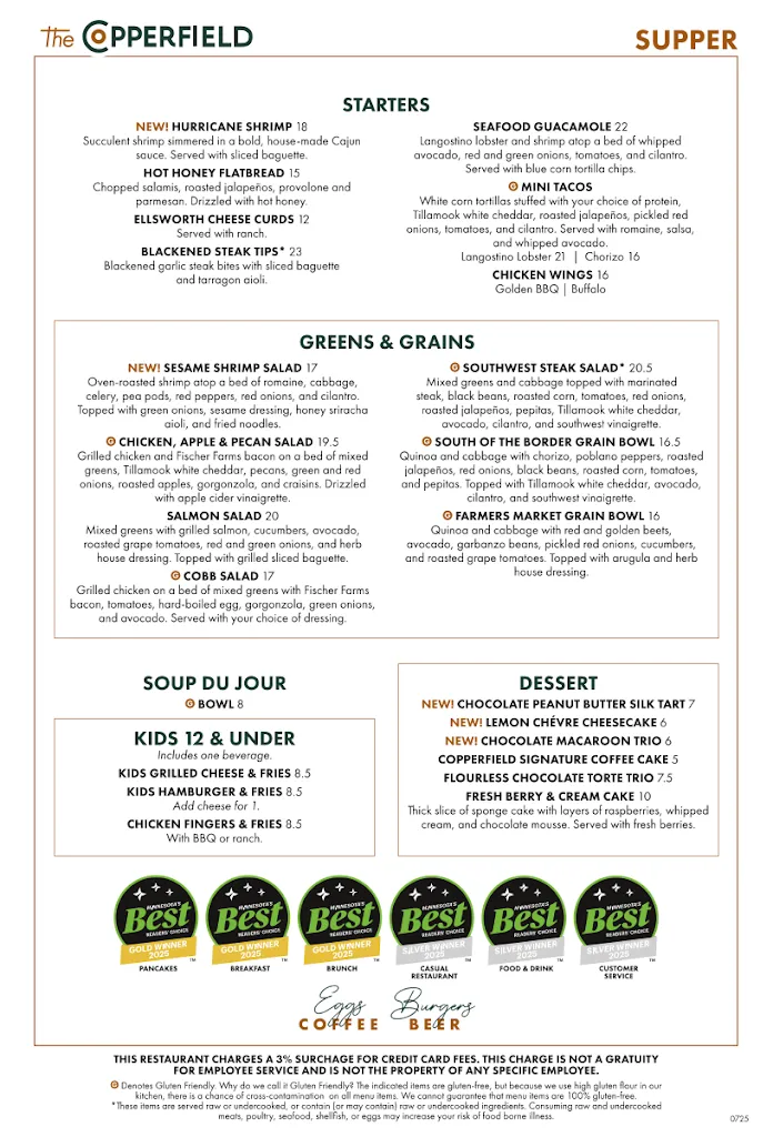 Menu_The Copperfield_Mendota Heights, MN_image_old_3