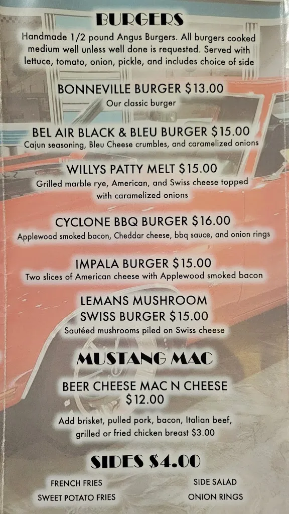 Menu_Aces Garage Bar & Grill_Minooka, IL_image_old_2