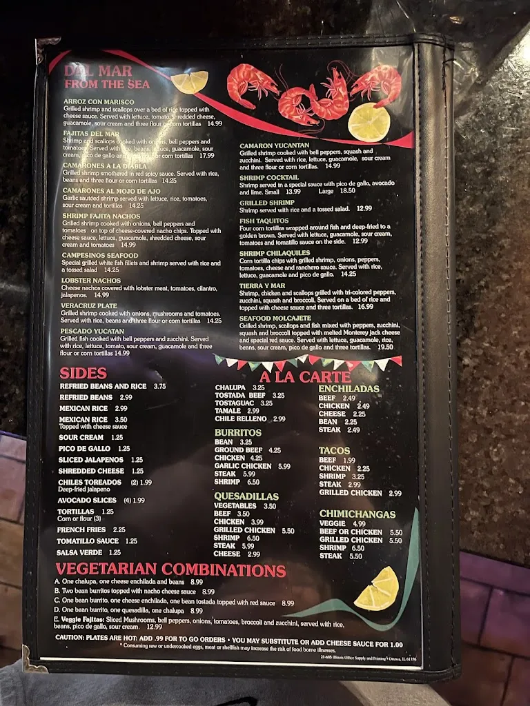 Menu_Los Campesinos_Minooka, IL_image_old_2