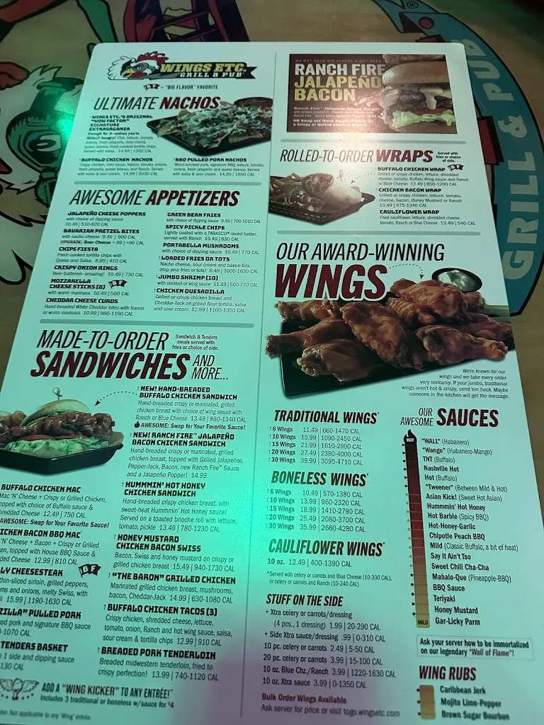 Menu_Wings Etc._Minooka, IL_image_old_1