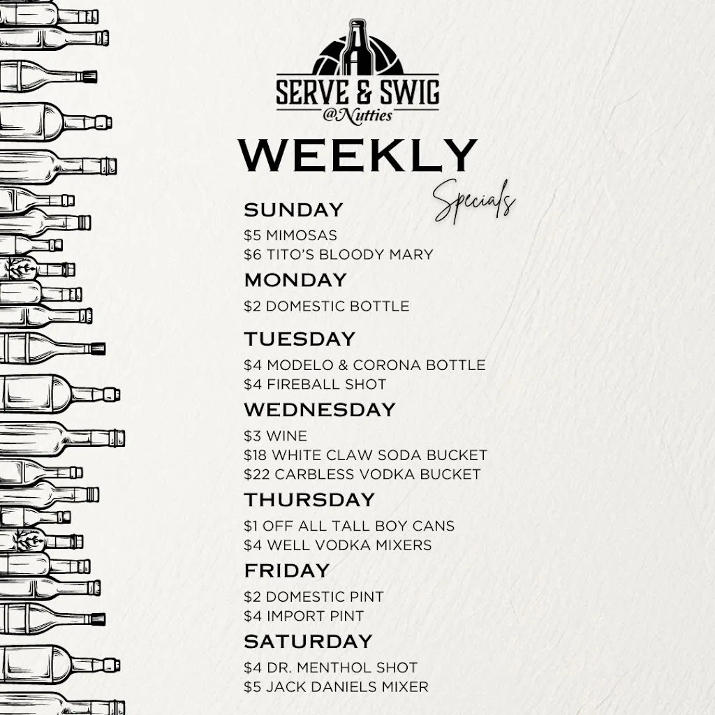 Menu_Serve & Swig @ Nutties_Lake Villa, IL_image_old_2