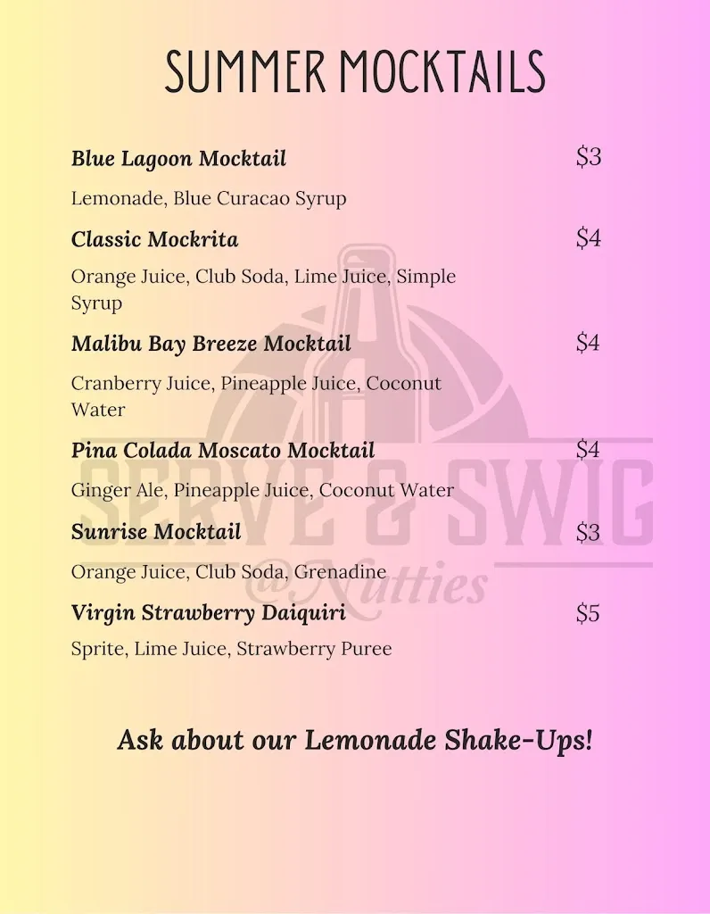 Menu_Serve & Swig @ Nutties_Lake Villa, IL_image_old_3