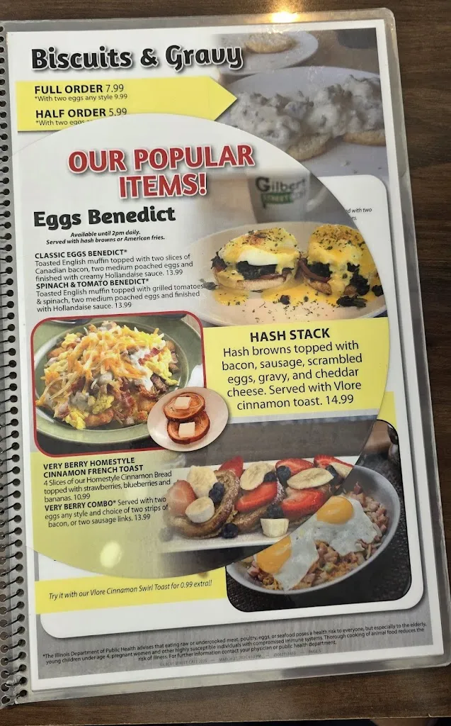 Menu_Gilbert Street Cafe_Danville, IL_image_old_3