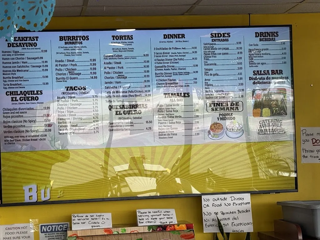 Menu_Tamales El Guero restaurant_Wadsworth, IL_image_old_3