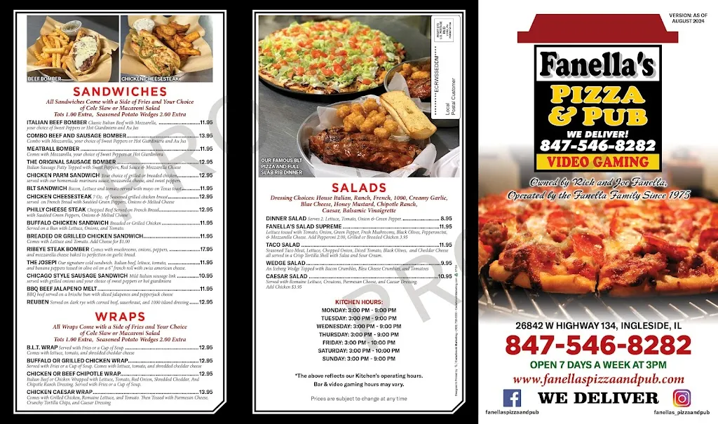 Menu_Fanella's Pizza & Pub_Ingleside, IL_image_old_2
