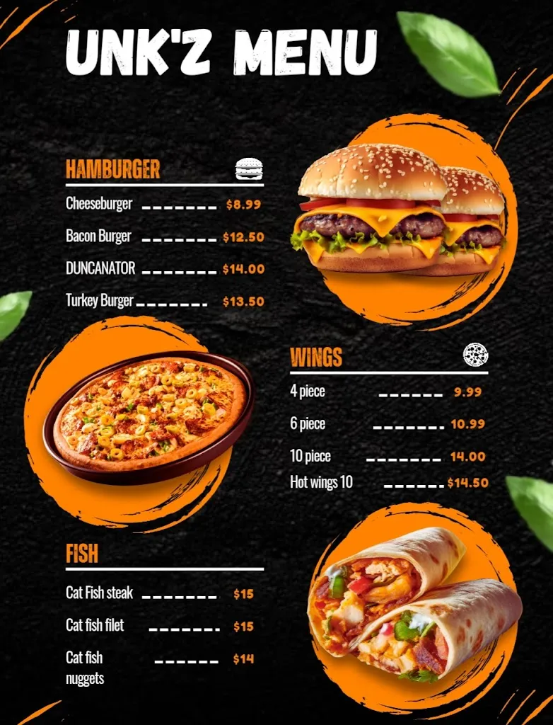 Menu_UNK'Z FULL RESTAURANT AND BANQUET HALL RENTAL_East St Louis, IL_image_old_1