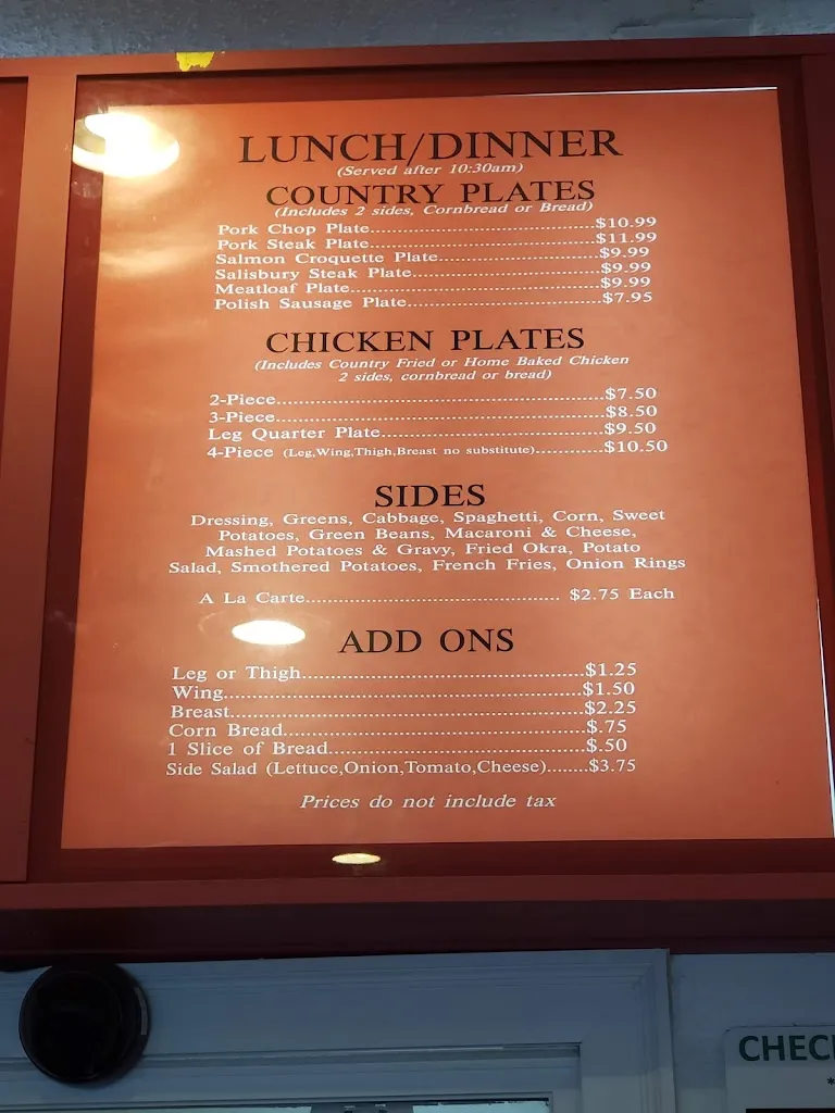 Menu_Sherry J's Homestyle Cooking_Washington Park, IL_image_old_1