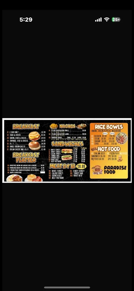 Menu_Paradise Food_Chicago, IL_image_old_2