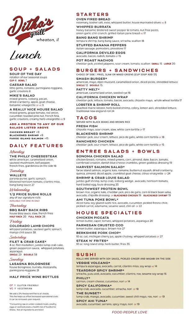 Menu_Ditka's Grill_Wheaton, IL_image_old_2