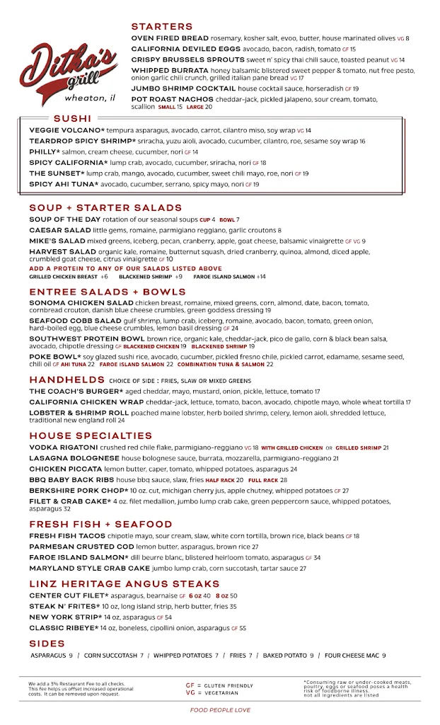 Menu_Ditka's Grill_Wheaton, IL_image_old_3