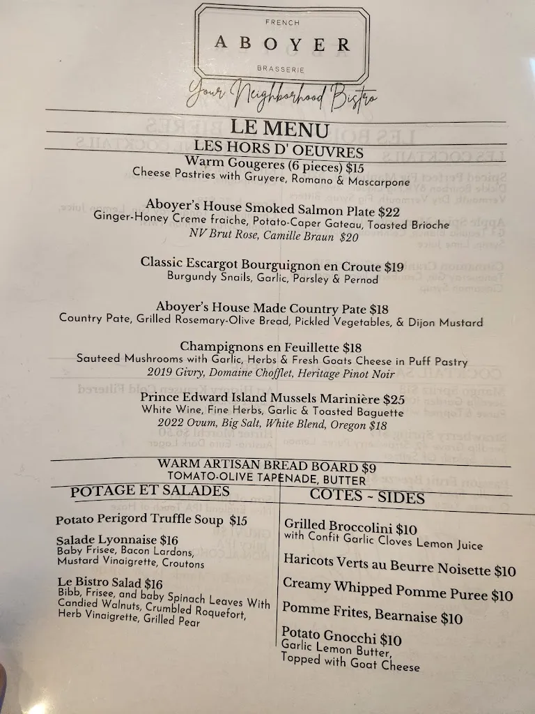 Menu_Aboyer_Winnetka, IL_image_old_1