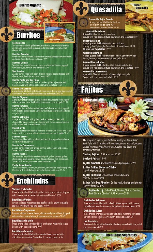 Menu_La Herradura II Mexican Restaurant_Bargersville, IN_image_old_2