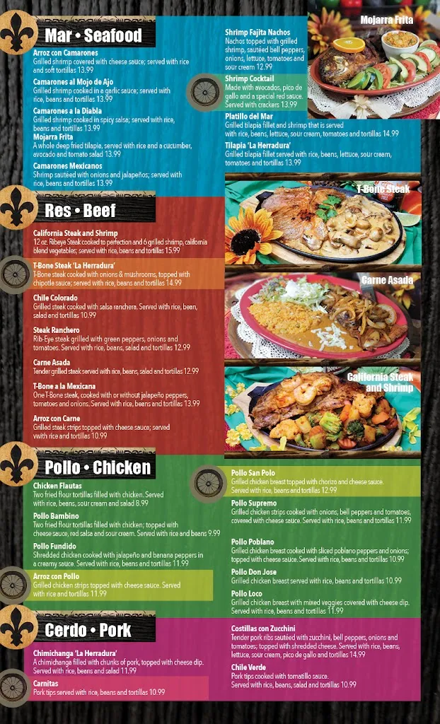 Menu_La Herradura II Mexican Restaurant_Bargersville, IN_image_old_3