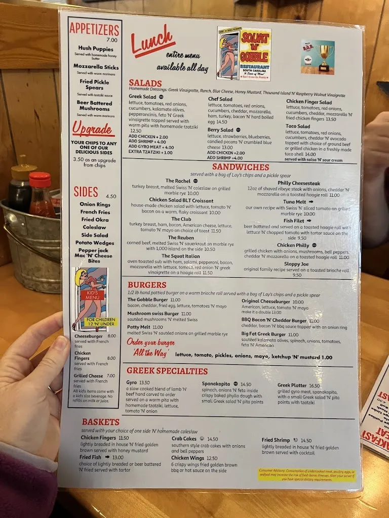 Menu_Squat 'N' Gobble_Bluffton, SC_image_old_2