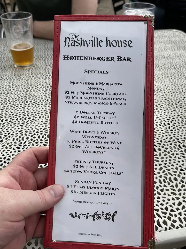 Menu_The Nashville House_Nashville, IN_image_old_2