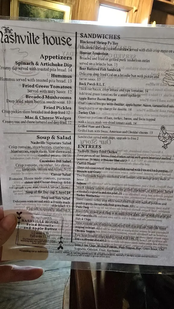 Menu_The Nashville House_Nashville, IN_image_old_3