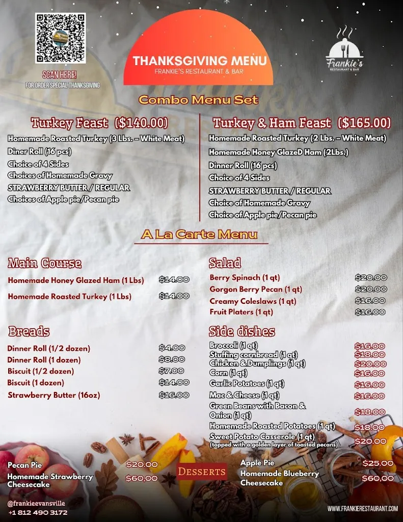 Menu_Frankie's Restaurant_Evansville, IN_image_old_2