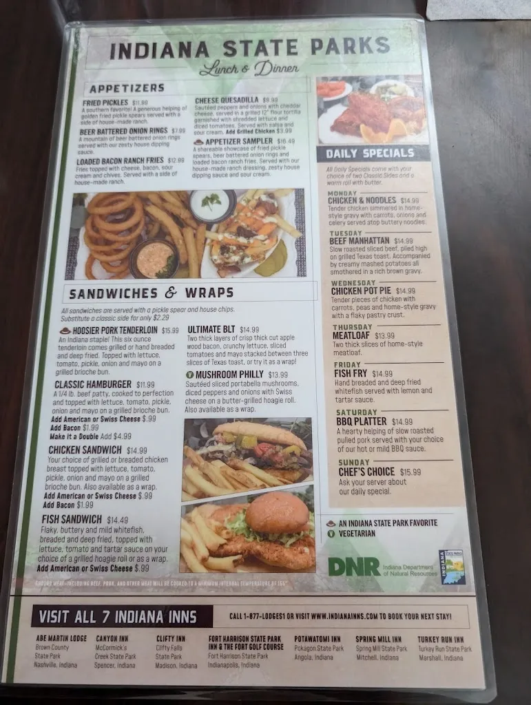 Menu_The Narrows Restaurant_Marshall, IN_image_old_1