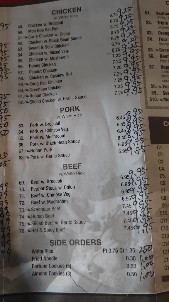 Menu_88 King Buffet_Madison, IN_image_old_3
