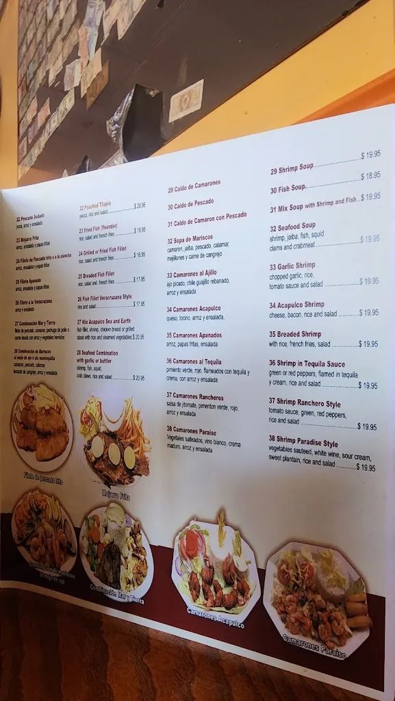 Menu_El Paraiso de Acapulco_Hopatcong, NJ_image_old_3