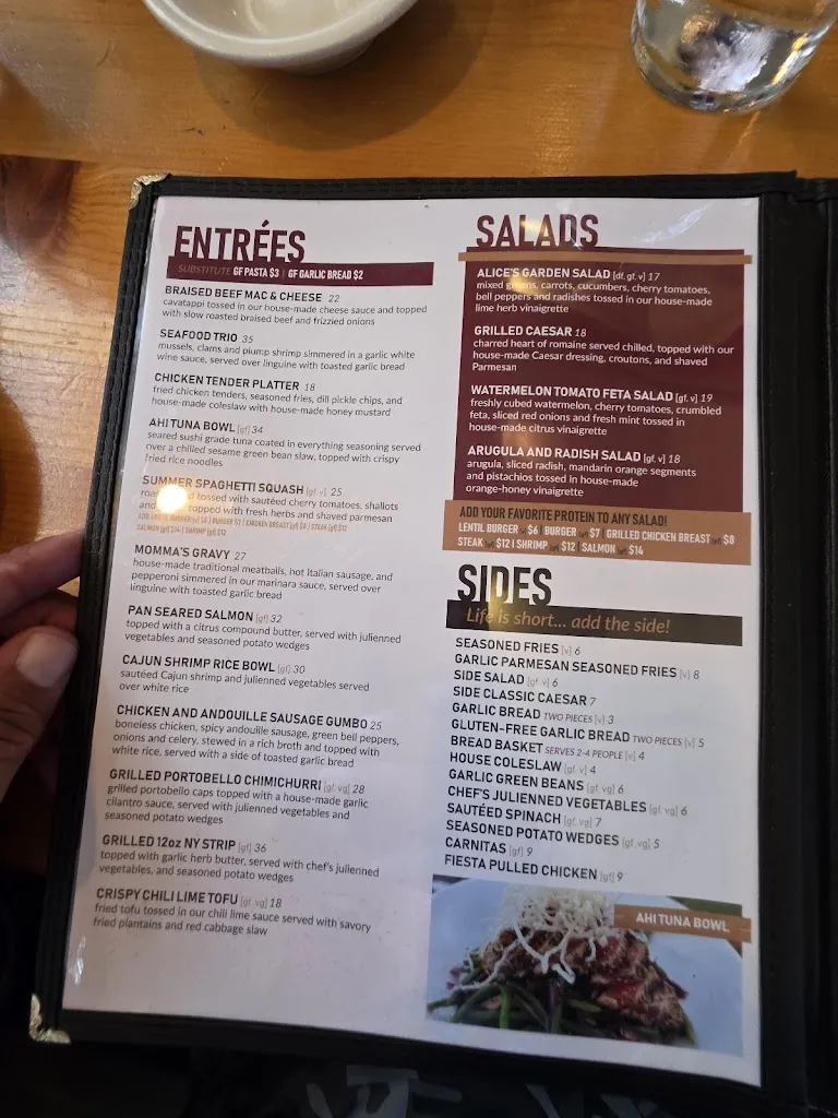 Menu_Alice's_Lake Hopatcong, NJ_image_old_3