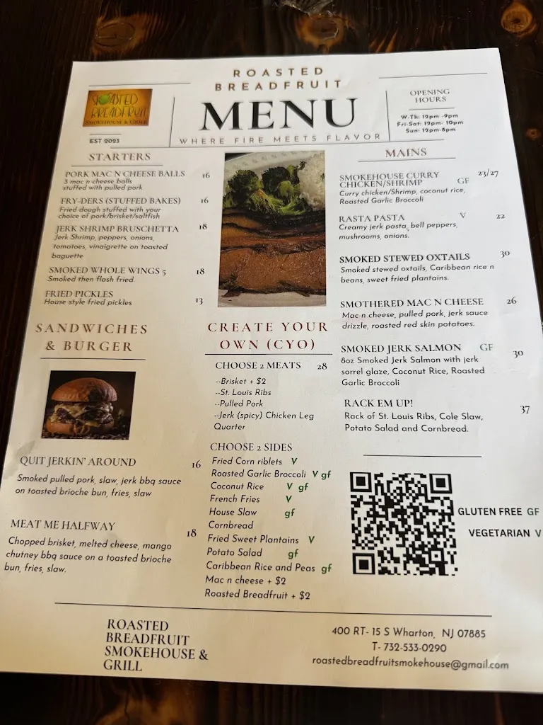Menu_Roasted Breadfruit Smokehouse and Grill_Wharton, NJ_image_old_1