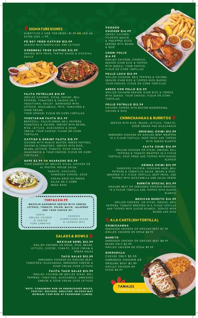 Menu_Los Potrillos Restaurant_Bloomington, IN_image_old_2