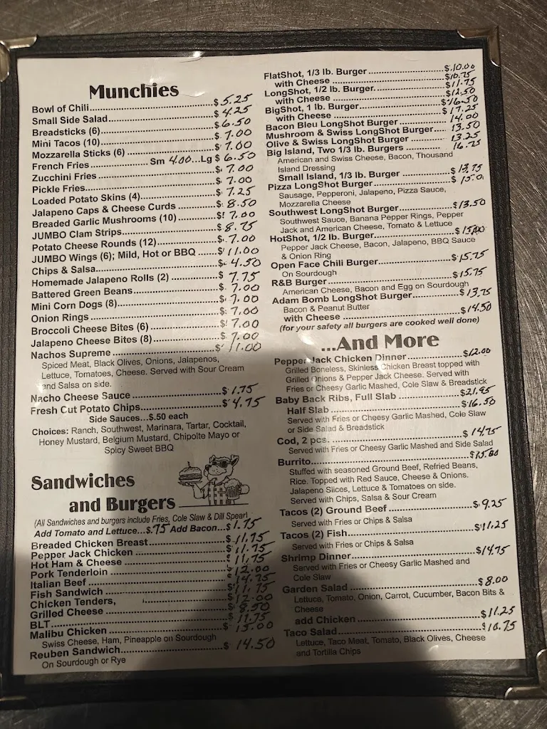 Menu_Longshots Bar and Grill_New Carlisle, IN_image_old_1