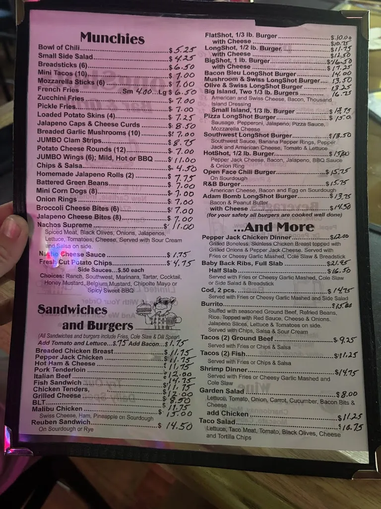 Menu_Longshots Bar and Grill_New Carlisle, IN_image_old_3