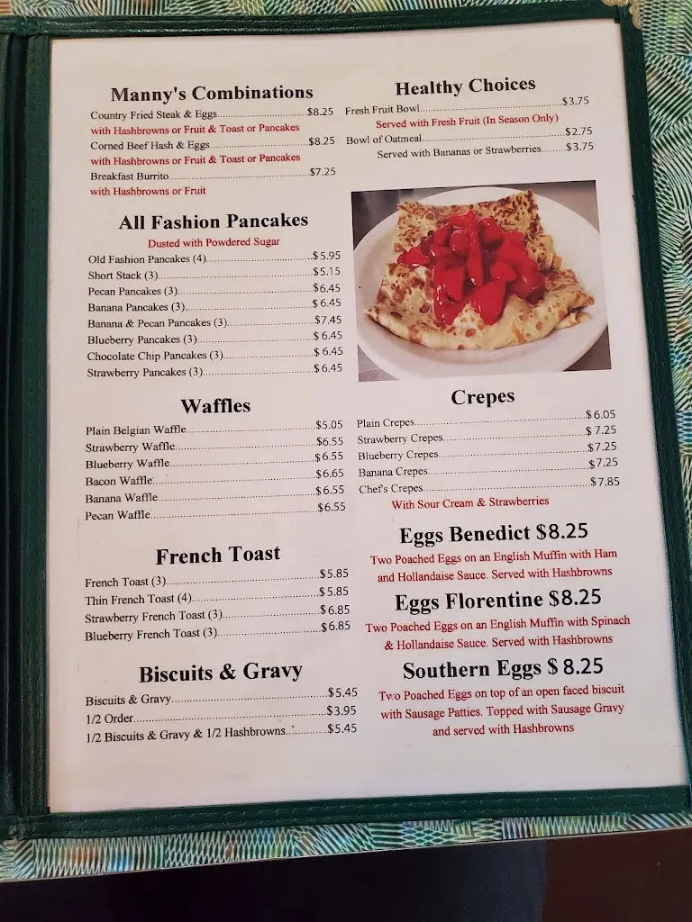 Menu_Manny's Restaurant_New Carlisle, IN_image_old_1