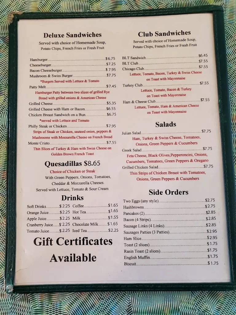 Menu_Manny's Restaurant_New Carlisle, IN_image_old_2