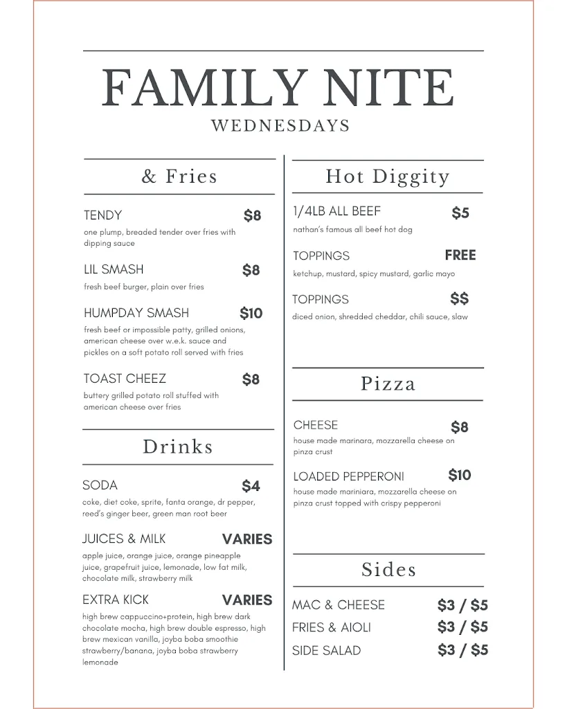 Menu_West End Kitchen_Pittsboro, NC_image_old_3
