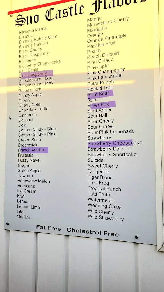 Menu_Sno-Castle_Pendleton, IN_image_old_1