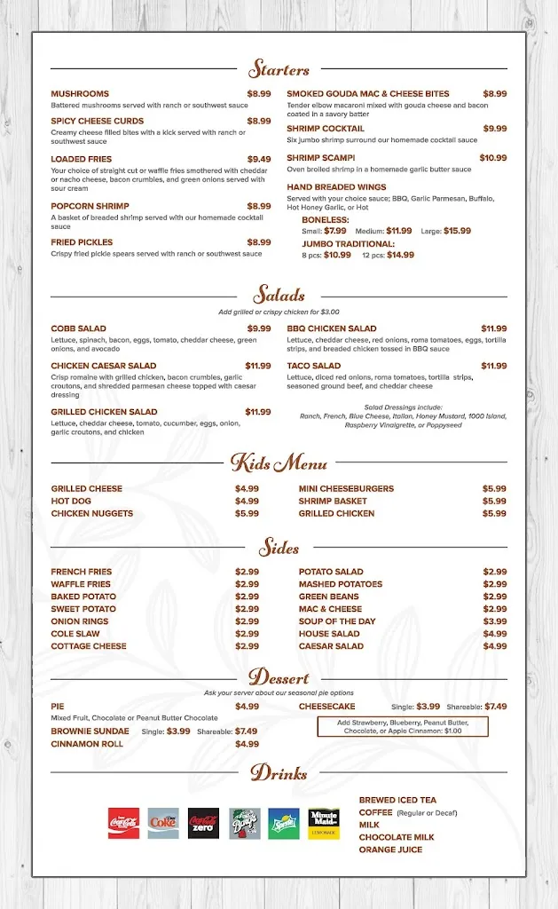 Menu_Lakeview Restaurant_Cambridge City, IN_image_old_3